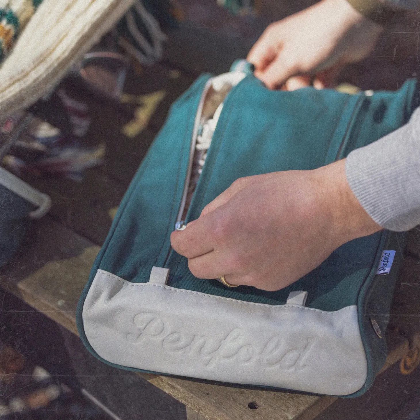Heritage Shoe Bag Vihreä