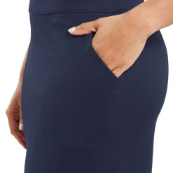 Interlock Skort - Long Sininen