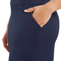 Interlock Skort - Long Sininen