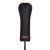 Jet Black Leather Headcover Hybrid