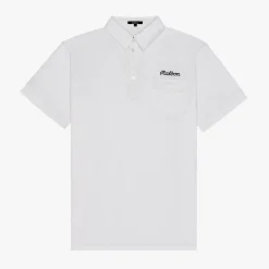 JP Single Pocket Mercerized Polo Valkoinen