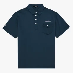 JP Single Pocket Mercerized Polo Sininen