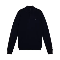 Kian Zipped Golf Sweater Sininen