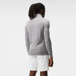Kian Zipped Golf Sweater Harmaa
