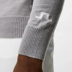 Kian Zipped Golf Sweater Harmaa