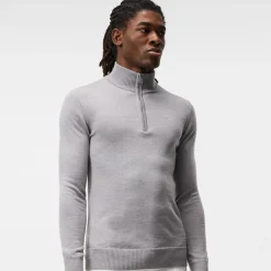 Kian Zipped Golf Sweater Harmaa