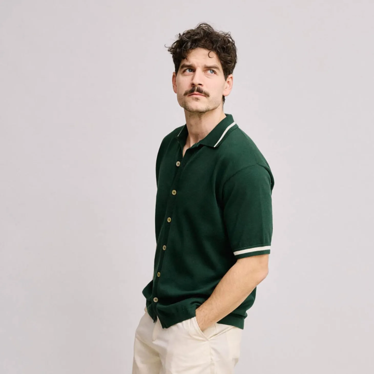 Knit Polo Vihreä