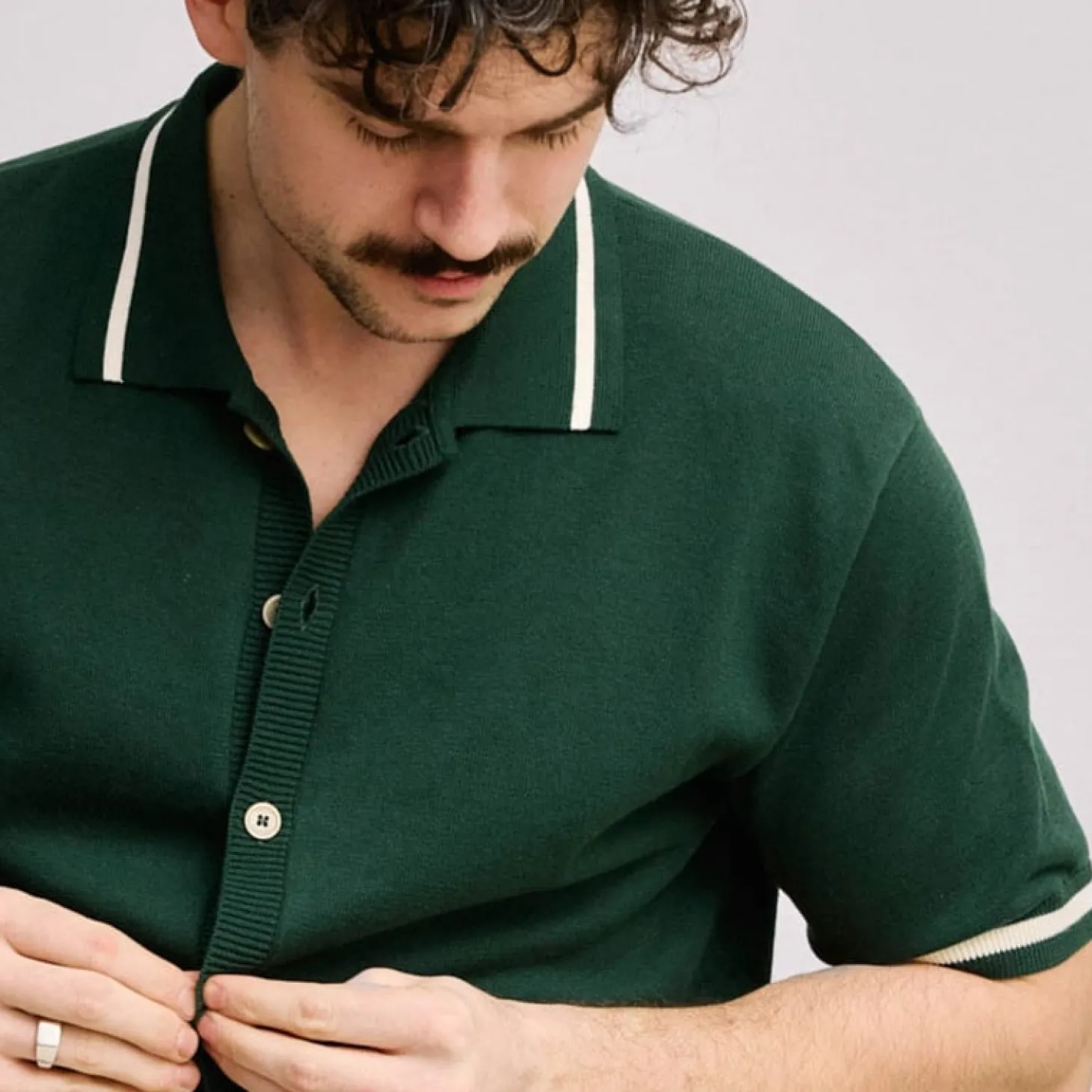Knit Polo Vihreä