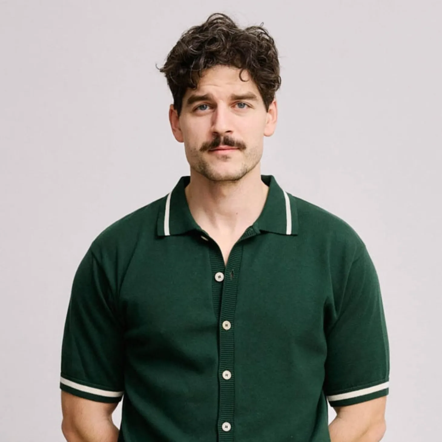 Knit Polo Vihreä