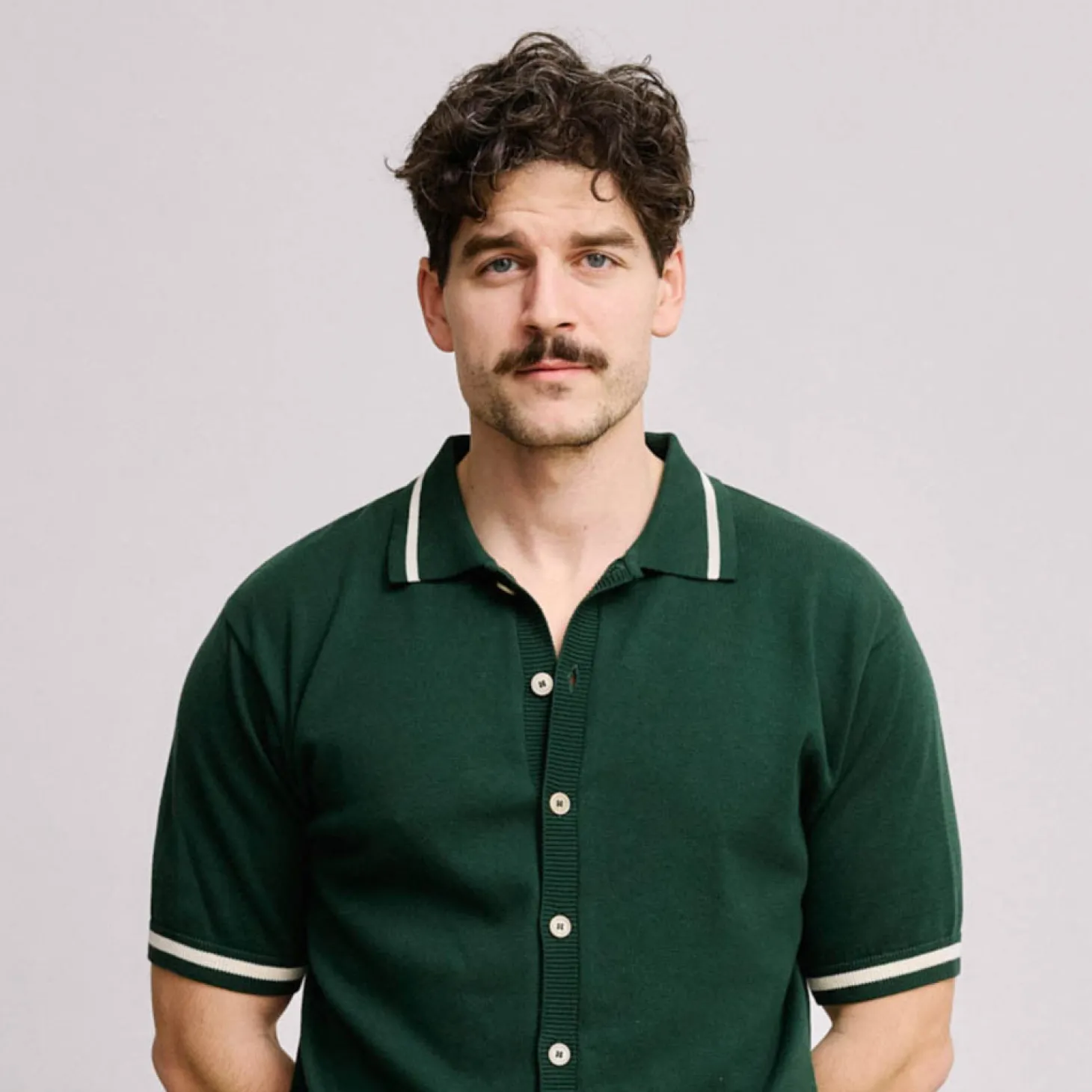 Knit Polo Vihreä