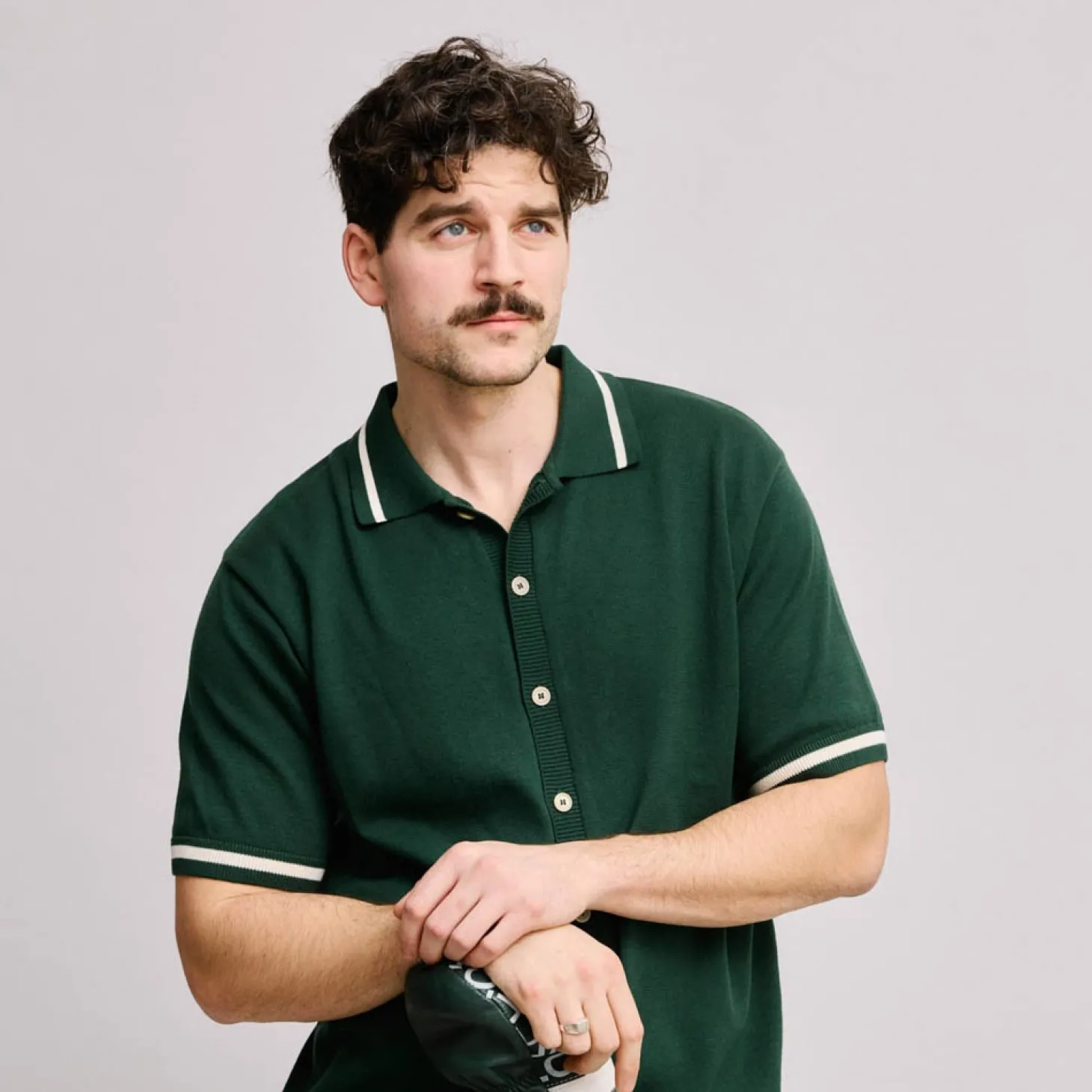 Knit Polo Vihreä