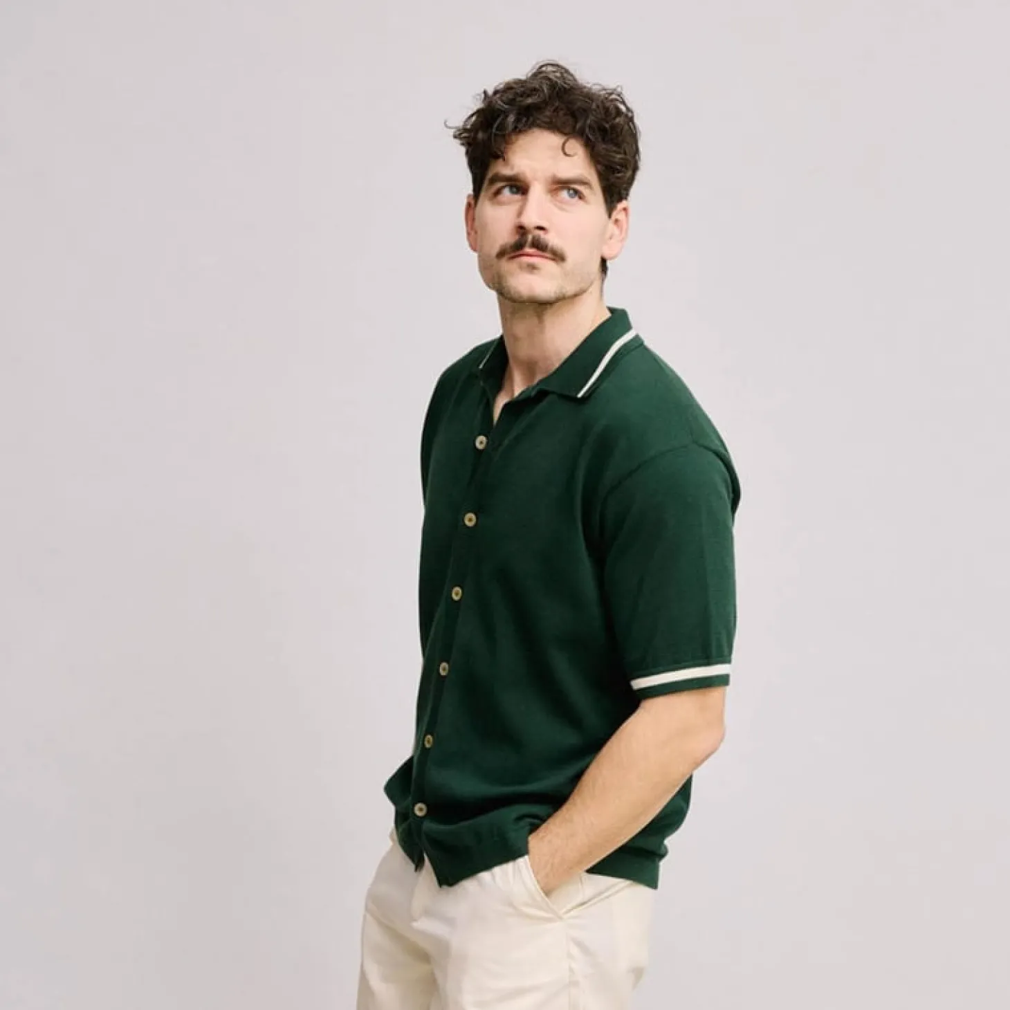 Knit Polo Vihreä