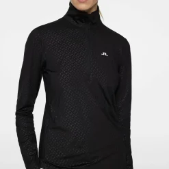 Lauryn Quarter Zip Mid Layer Musta