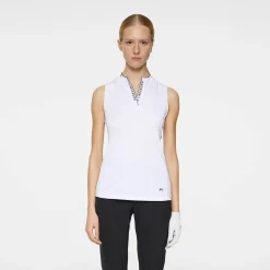 Leya Sleeveless Top Valkoinen