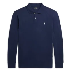 Long Sleeve Polo Performance Stretch Mesh