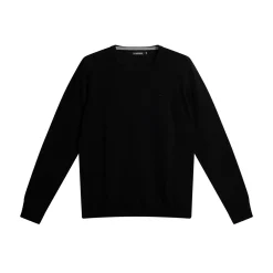 Lyle Merino Crew Neck Sweater Musta