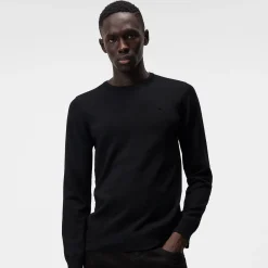 Lyle Merino Crew Neck Sweater Musta