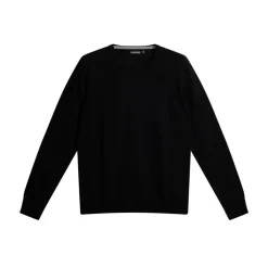 Lyle Merino Crew Neck Sweater Musta