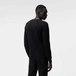 Lyle Merino Crew Neck Sweater Musta