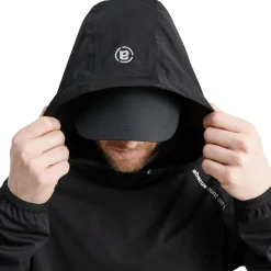 M Bounce Waterproof Hoodie Musta