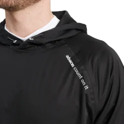 M Bounce Waterproof Hoodie Musta