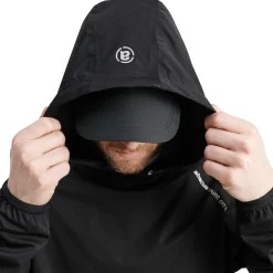 M Bounce Waterproof Hoodie Musta