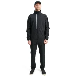 M Links Stretch Rainjacket Musta
