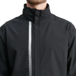 M Links Stretch Rainjacket Musta