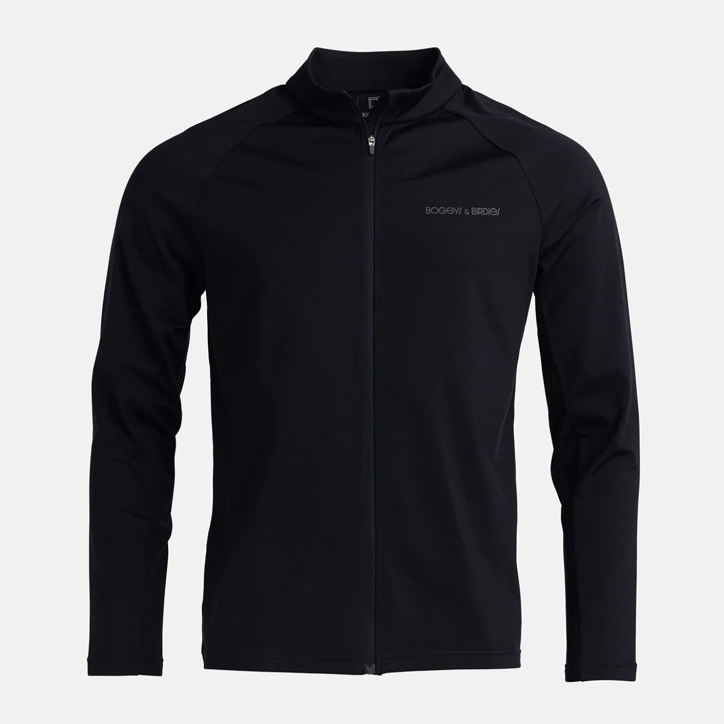 M Mid Layer LS Full-Zip Musta