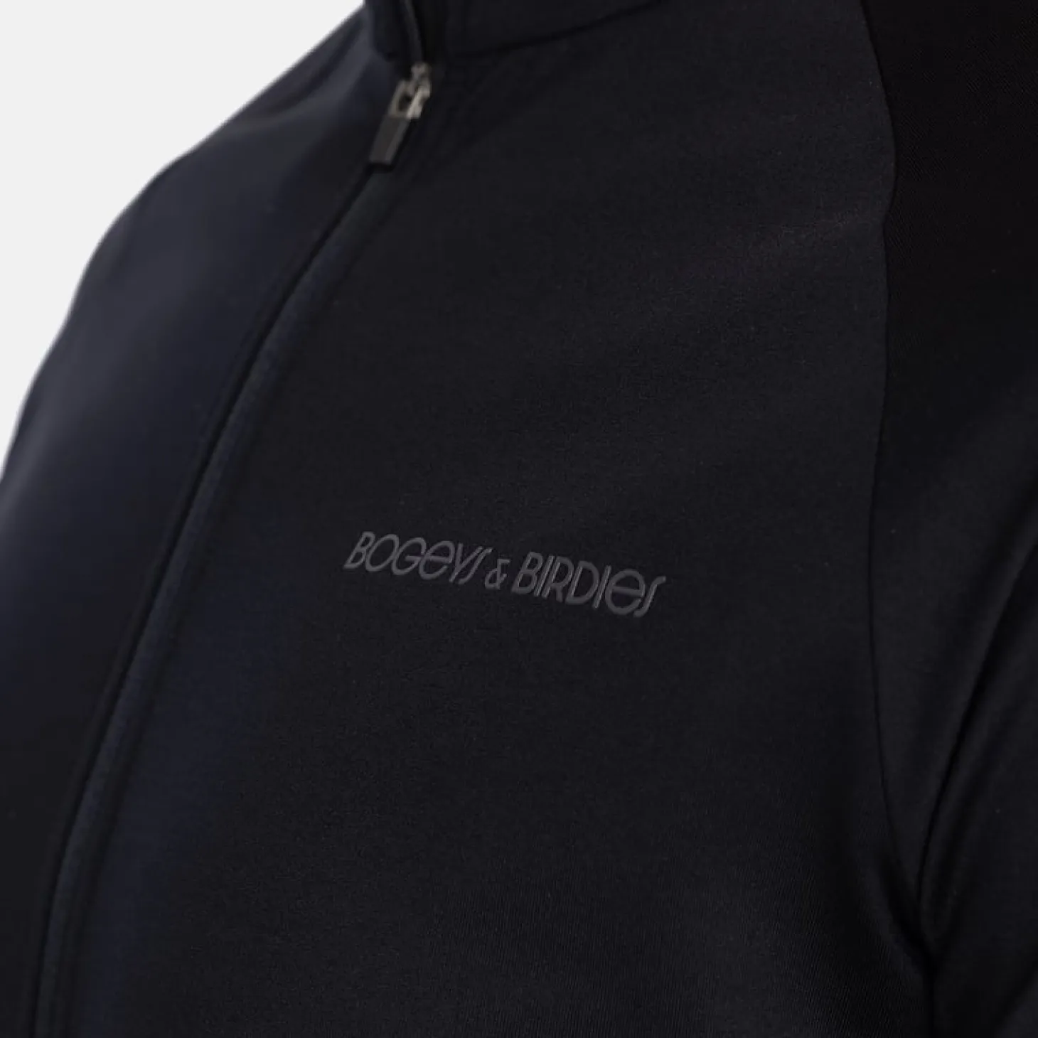 M Mid Layer LS Full-Zip Musta