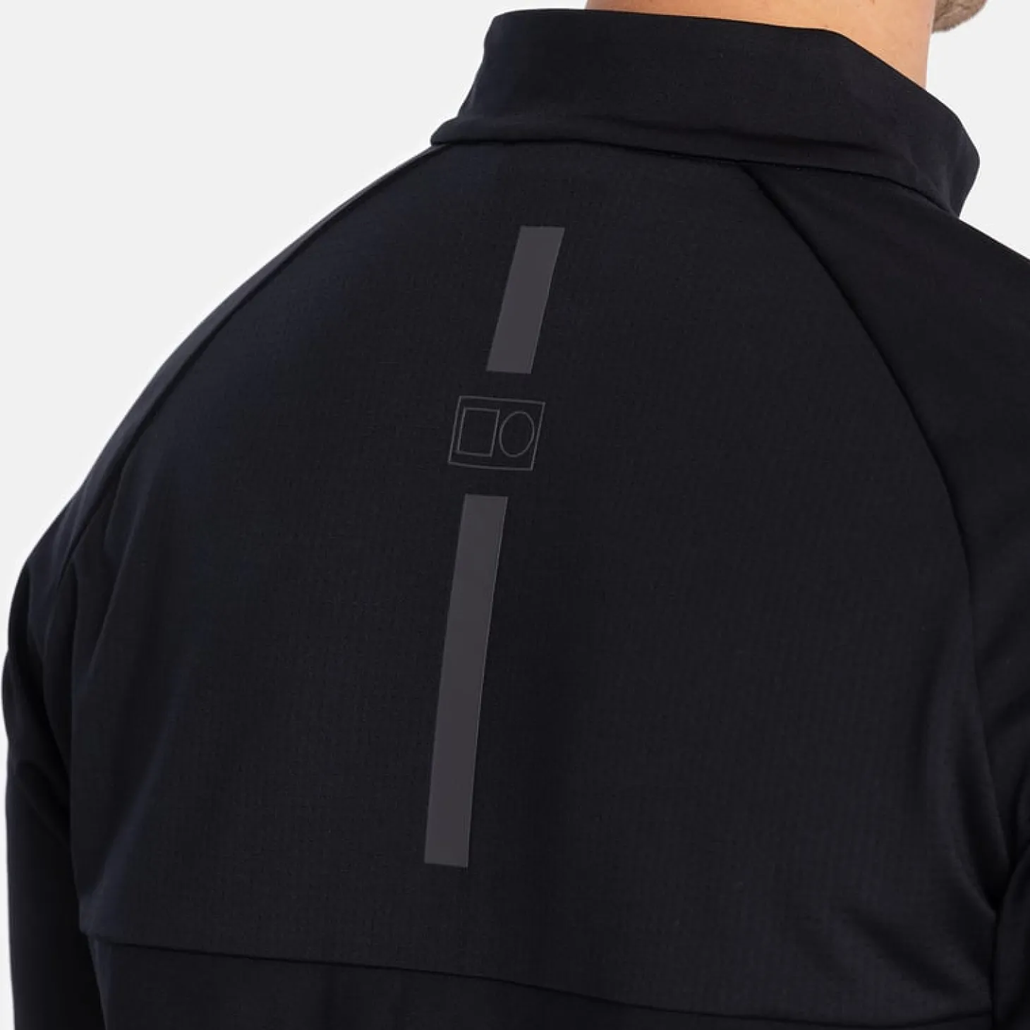 M Mid Layer LS Full-Zip Musta