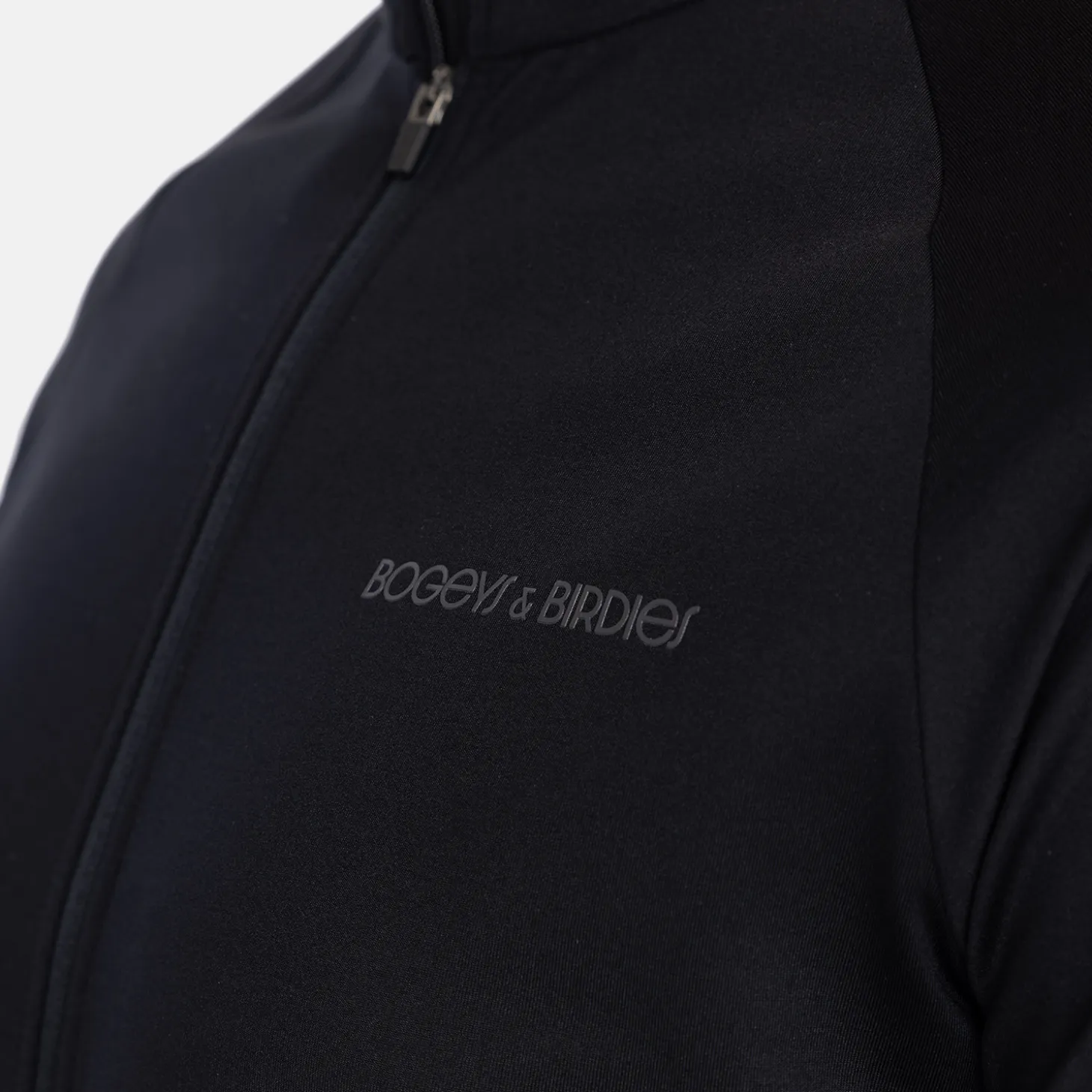 M Mid Layer LS Full-Zip Musta