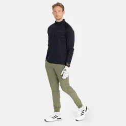 M Mid Layer LS Full-Zip Musta