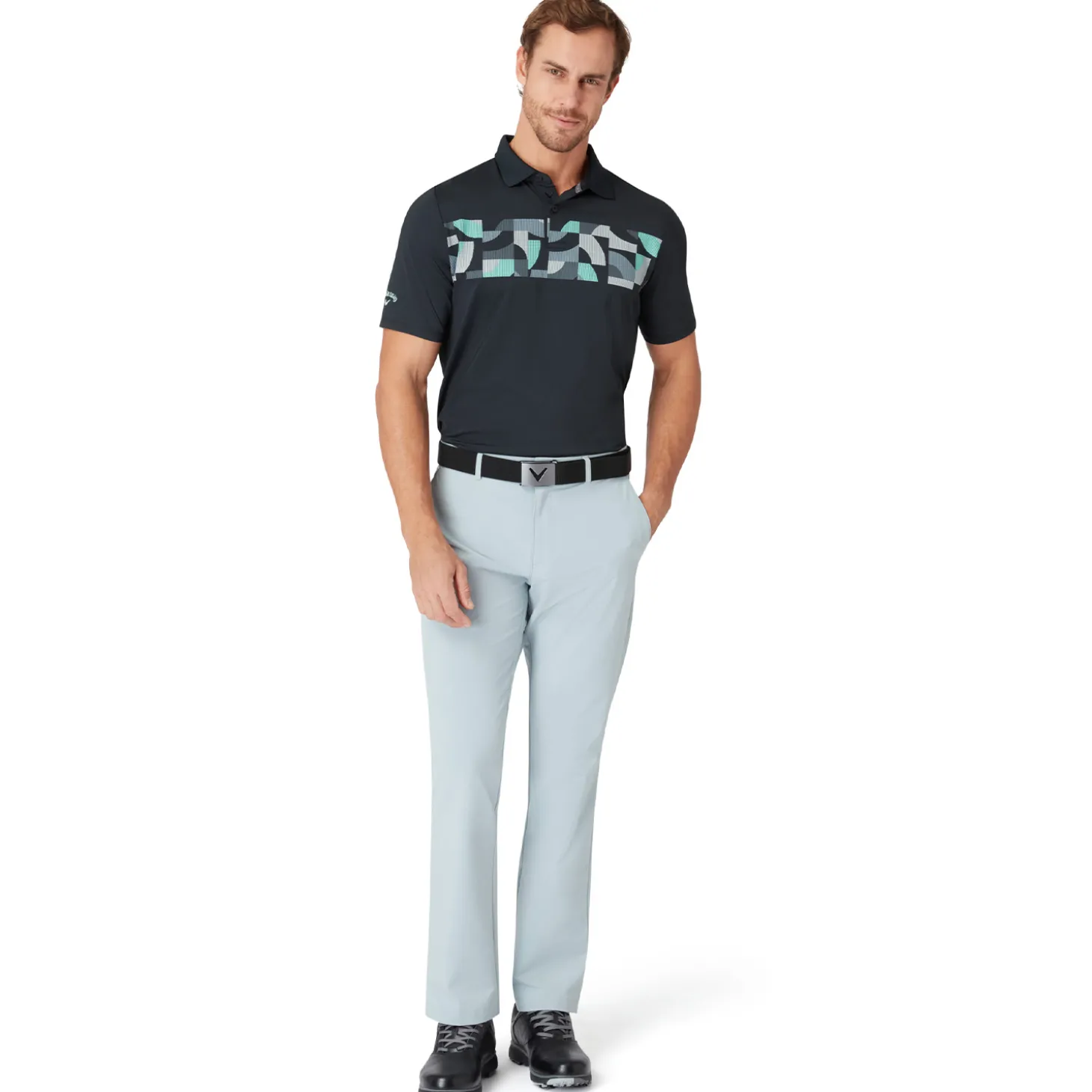 M V-Logo Web Belt Musta