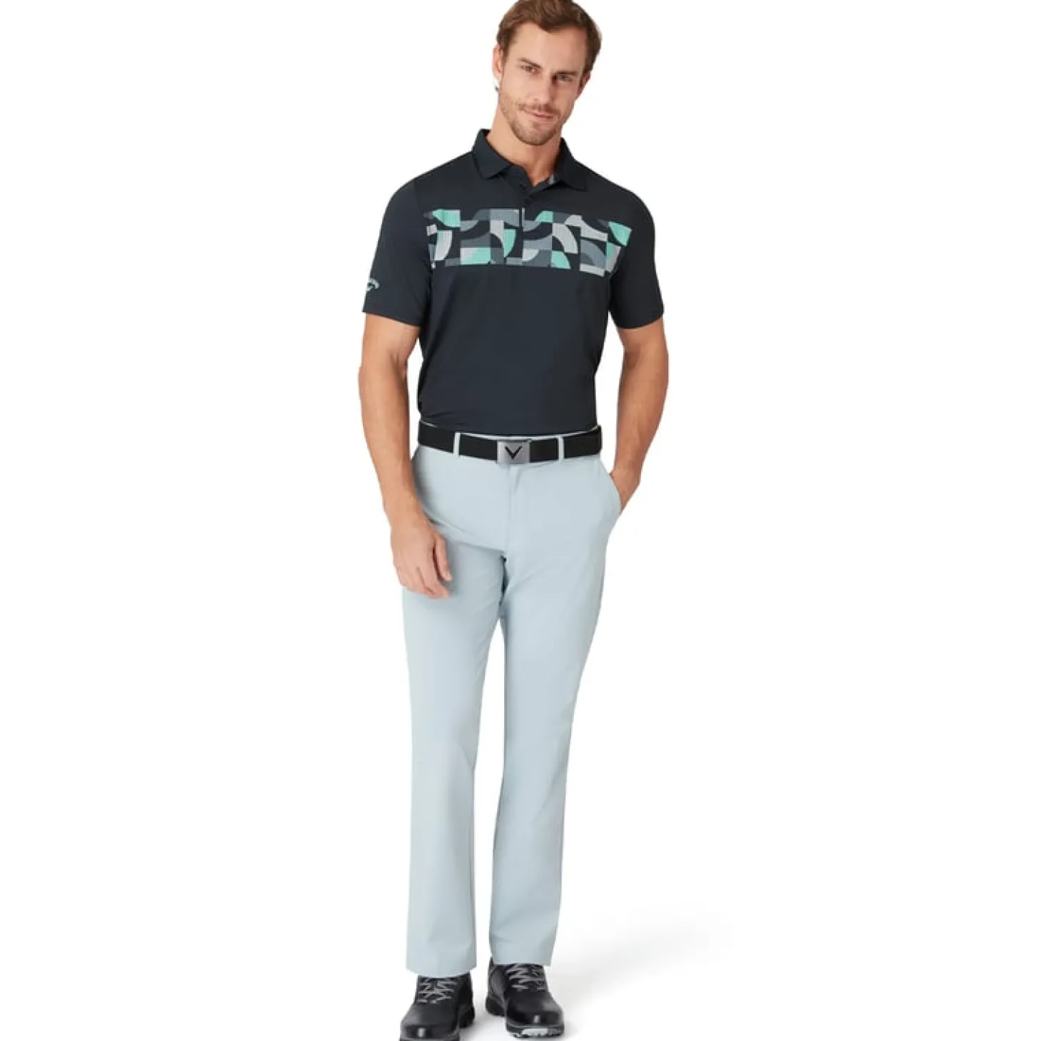 M V-Logo Web Belt Musta