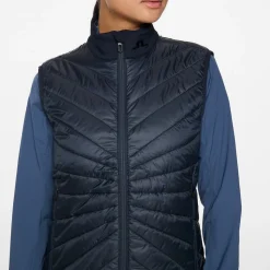 Madde Quilt Hybrid Vest Sininen