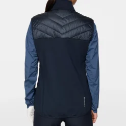 Madde Quilt Hybrid Vest Sininen