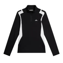 Mae Quarter Zip Mid Layer Musta
