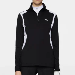 Mae Quarter Zip Mid Layer Musta