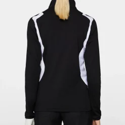 Mae Quarter Zip Mid Layer Musta