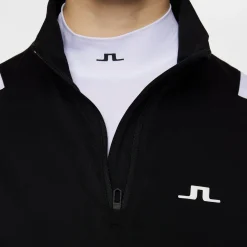 Mae Quarter Zip Mid Layer Musta