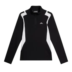 Mae Quarter Zip Mid Layer Musta