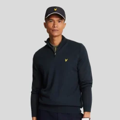 Merino Blend Quarter Zip Sininen