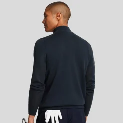 Merino Blend Quarter Zip Sininen