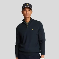 Merino Blend Quarter Zip Sininen