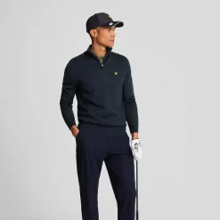 Merino Blend Quarter Zip Sininen