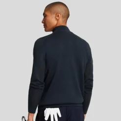 Merino Blend Quarter Zip Sininen