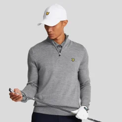 Merino Blend Quarter Zip Harmaa