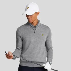 Merino Blend Quarter Zip Harmaa