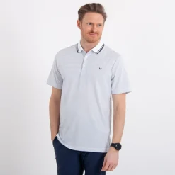 Mini Stripe Polo Valkoinen